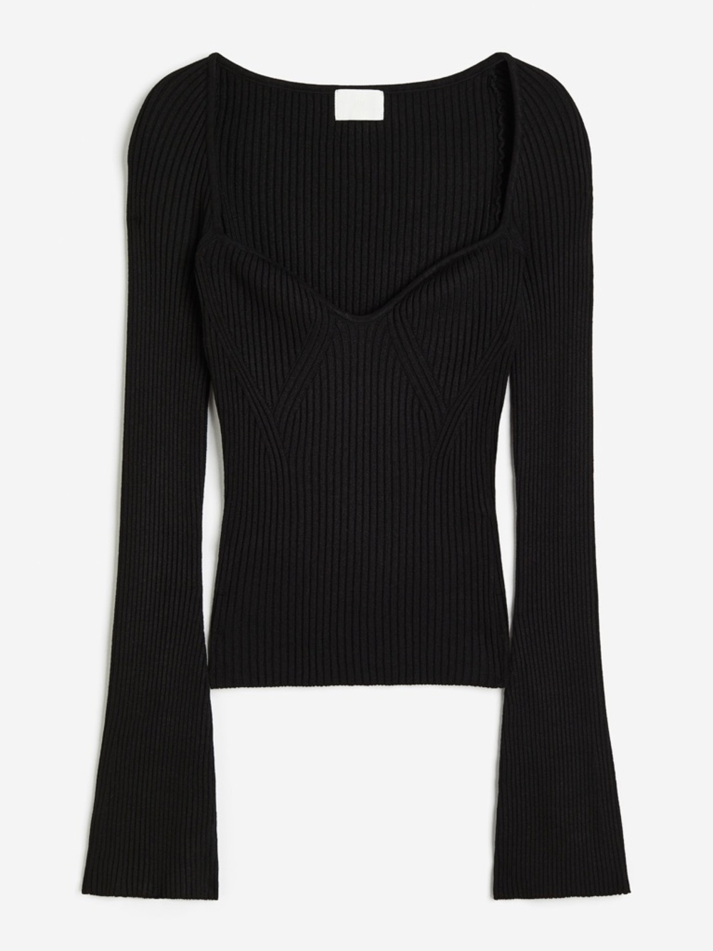 NWT H&M Black Rib-Knit Sweater